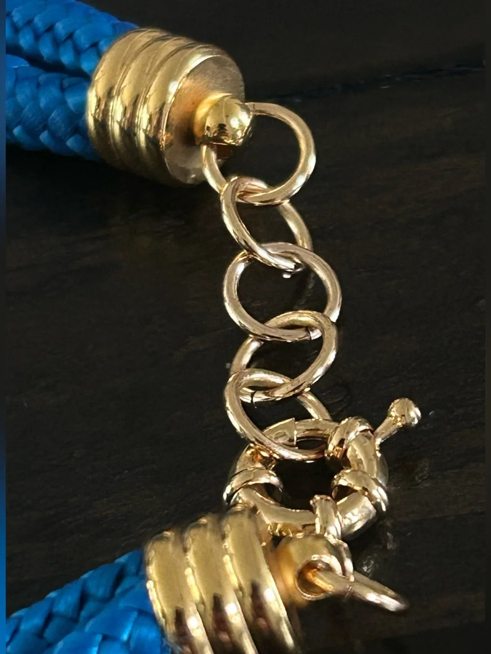 18kGold heavy plated -Accent Blue Pendant Necklace